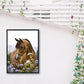 Diamond Painting - Full Round - Silence Horse Flowers