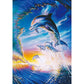 Dolphins and wave Diamond Painting Art