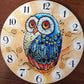 5D Diy Diamond Painting Kit Full Round Beads Owl Clock