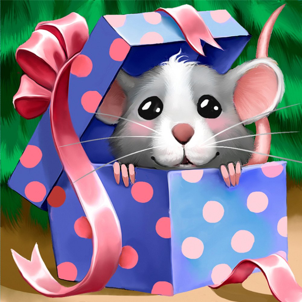 Diamond Painting - Full Round - Surprise Mouse