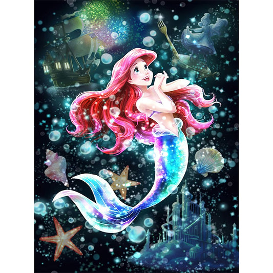 Ariel Disney 11ct Stamped Ecological Cotton Embroidery Kits