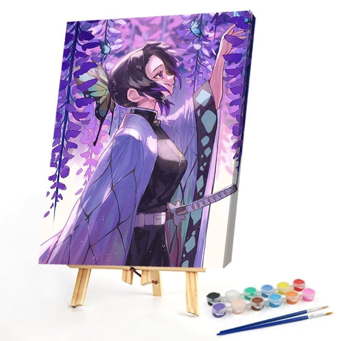 Cartoon Anime Canvas Oil Paint By Numbers Wall Art Posters