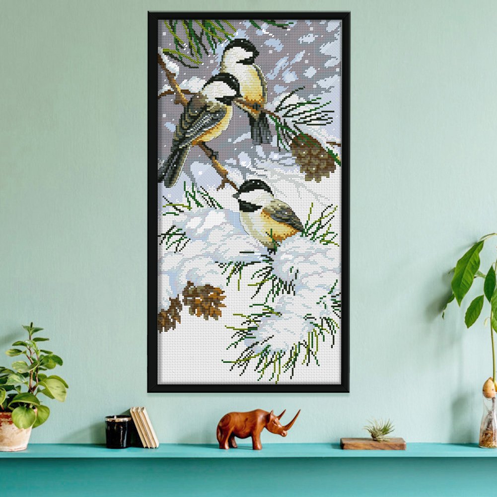 11ct Stamped Cross Stitch - Birds (35*61cm)