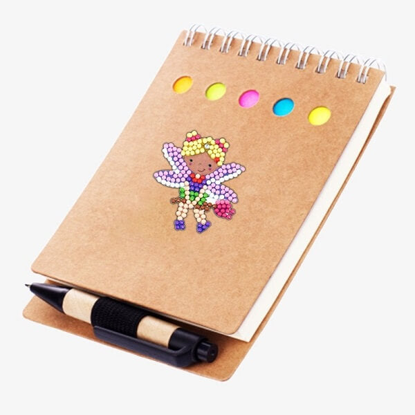 flying princess diamond sticker on notebook cover