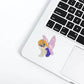 flying princess diamond sticker on laptop