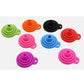 foldable silicone funnel for beads container