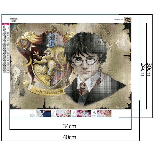 Harry Potter Diamond Painting - Full Round Drill - Gryffindor House