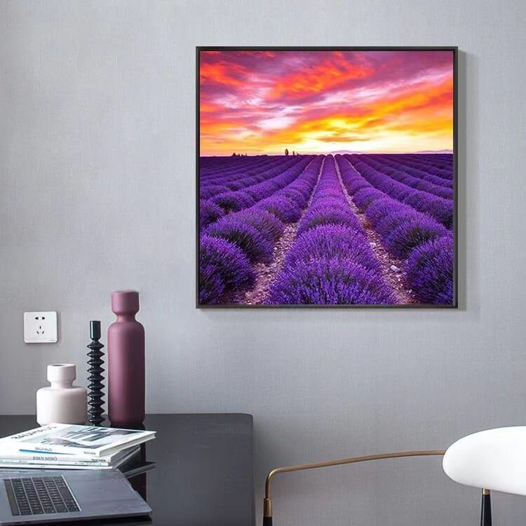 lavender flowers diy 5d diamond painting