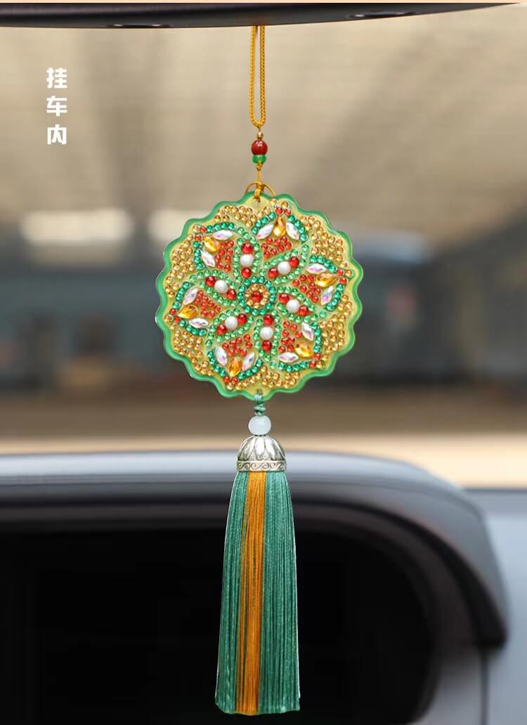 DIY Special Shaped Diamond Painting Lucky Hanging Pendant With Tassel
