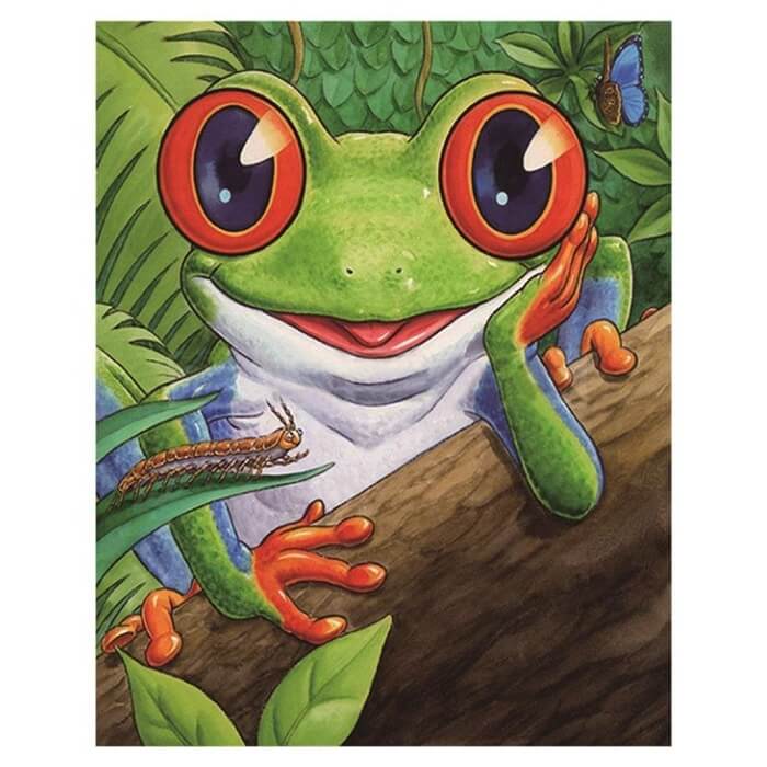 paint by diamonds kits smiling frog