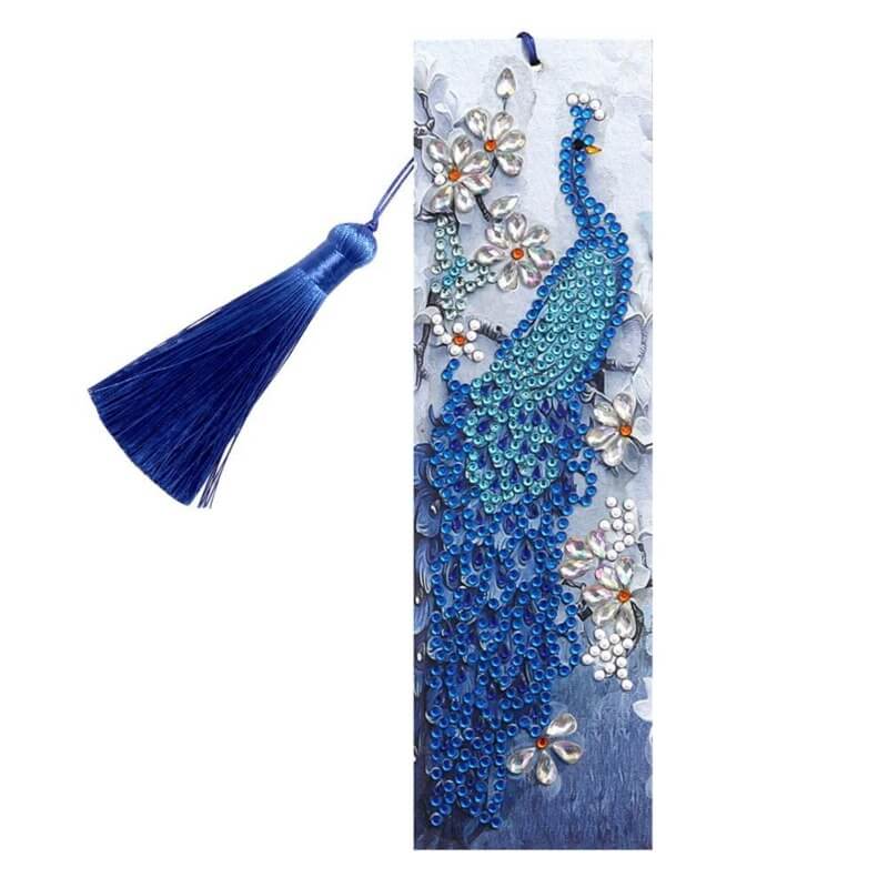 peacock partial drill crystal rhinestone embroidery