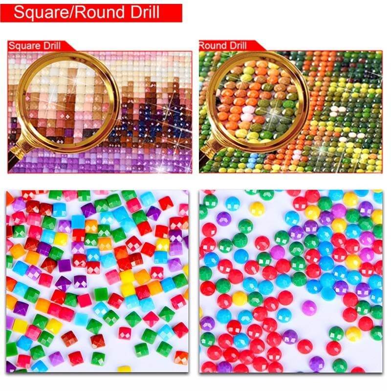round square drills of diamond painting