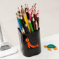 pencil container decorate with diamond painting stickers