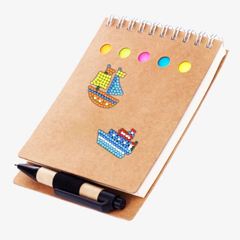 ships diy diamond art stickers on notebook cover