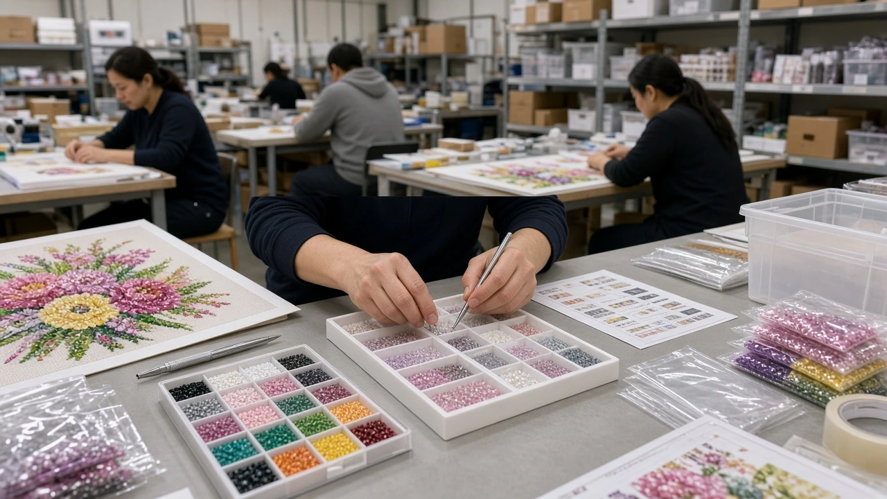 Diamond painting factory